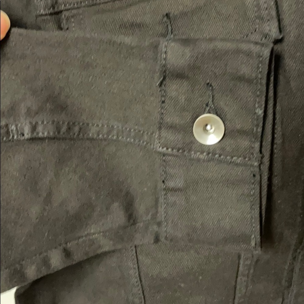 Star Wars Luke Leia Darth black denim jacket Size M - Picture 13 of 16